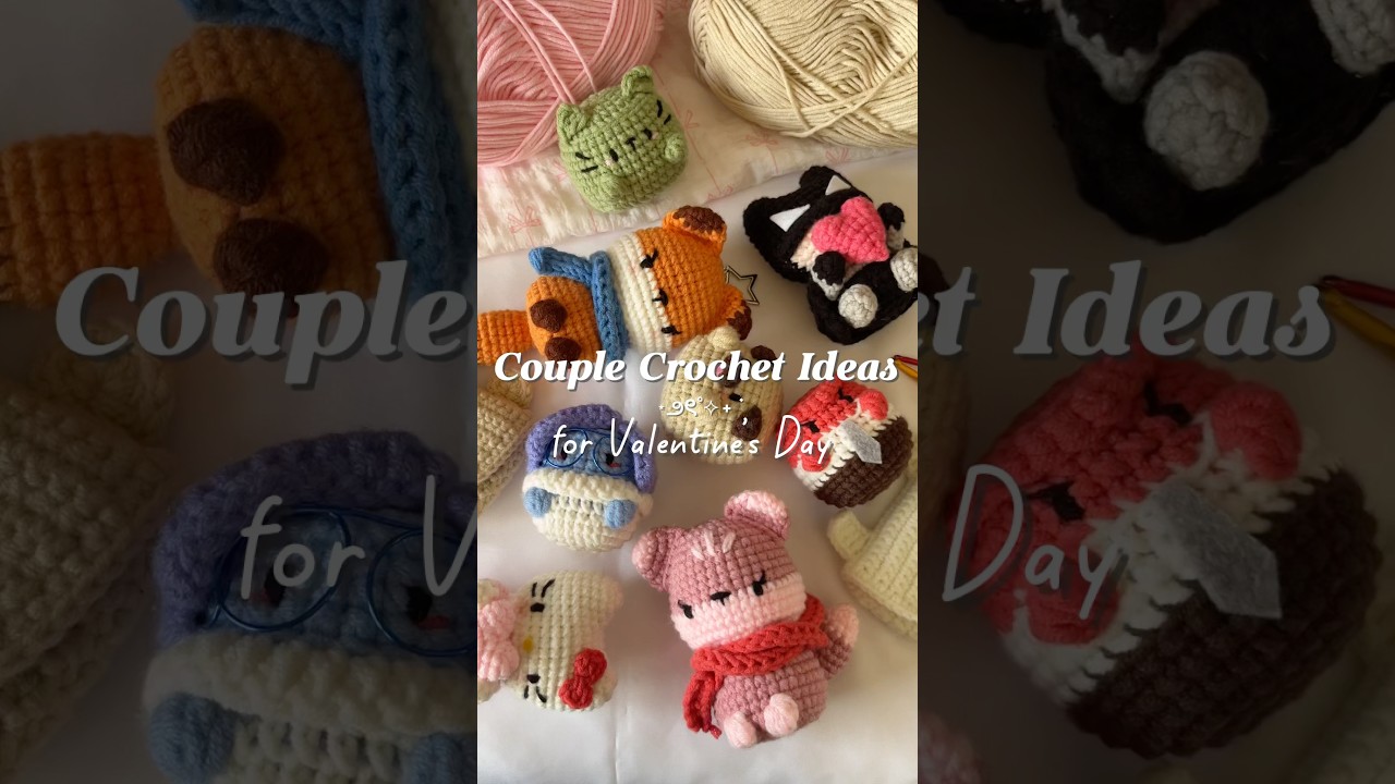 Valentine&rsquo;s Day crochet ideas🌷 #valentinesday #crochet #crochetpattern #crochetgiftideas #yarn