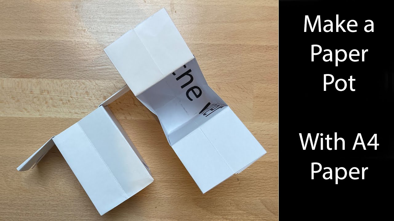 Making Paper Pots with A4 Paper