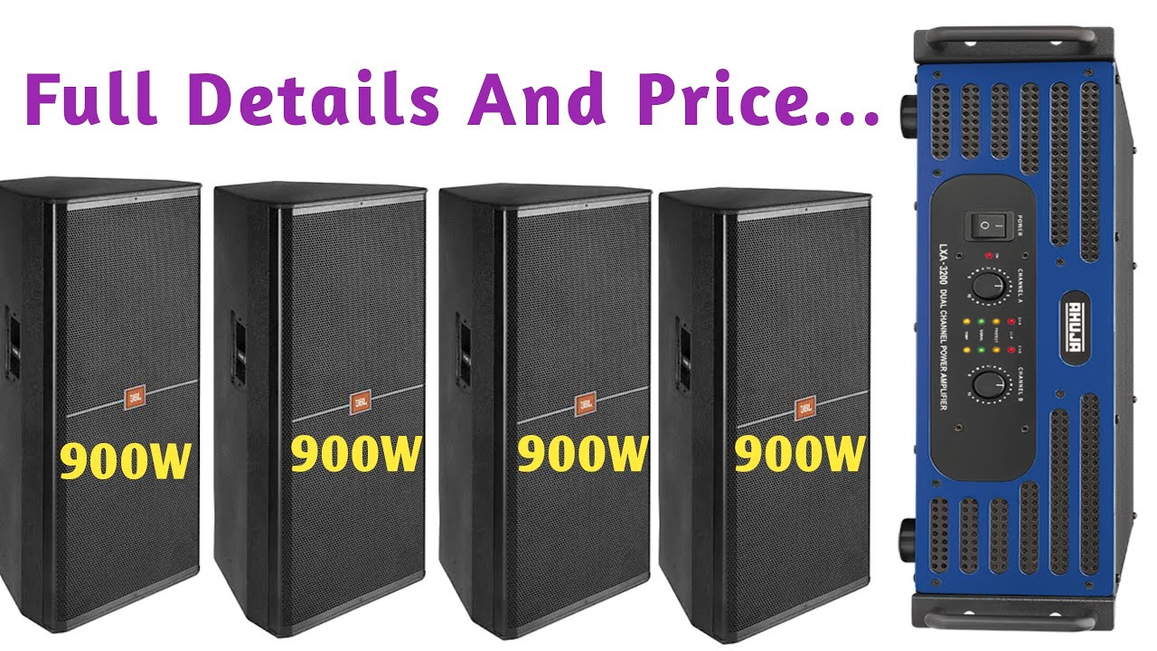 Ahuja LXA-3200 Amplifier Full Load Details And Price | 3200w amplifier par kitna top or bass chalega