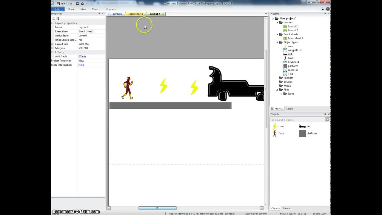 Construct 2 - How to add more levels to your platform game