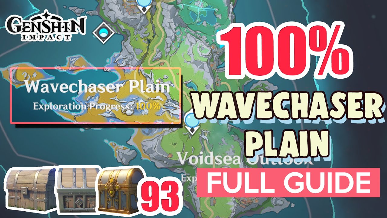 How to: Wavechaser Plain 100% FULL Exploration ⭐ Nod-Krai ALL CHESTS【 Genshin Impact 】