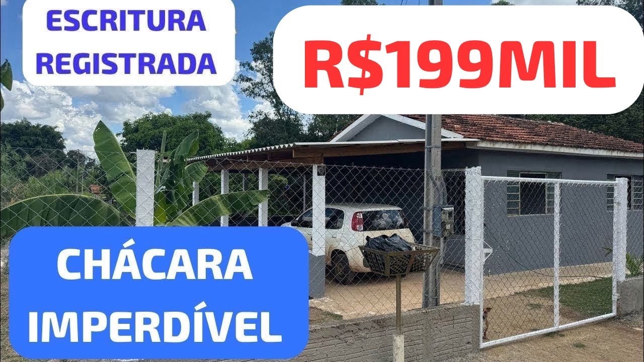 *indisponivel*CHÁCARA COMPLETA ESCRITURADA EM IBAITI-PR R$199MIL