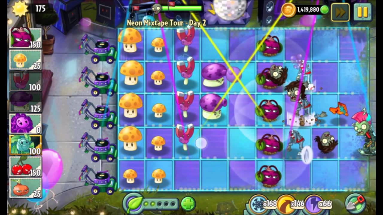 [HD[ [Android] Plants vs. Zombies 2 - Neon Mixtape Tour - Day 2