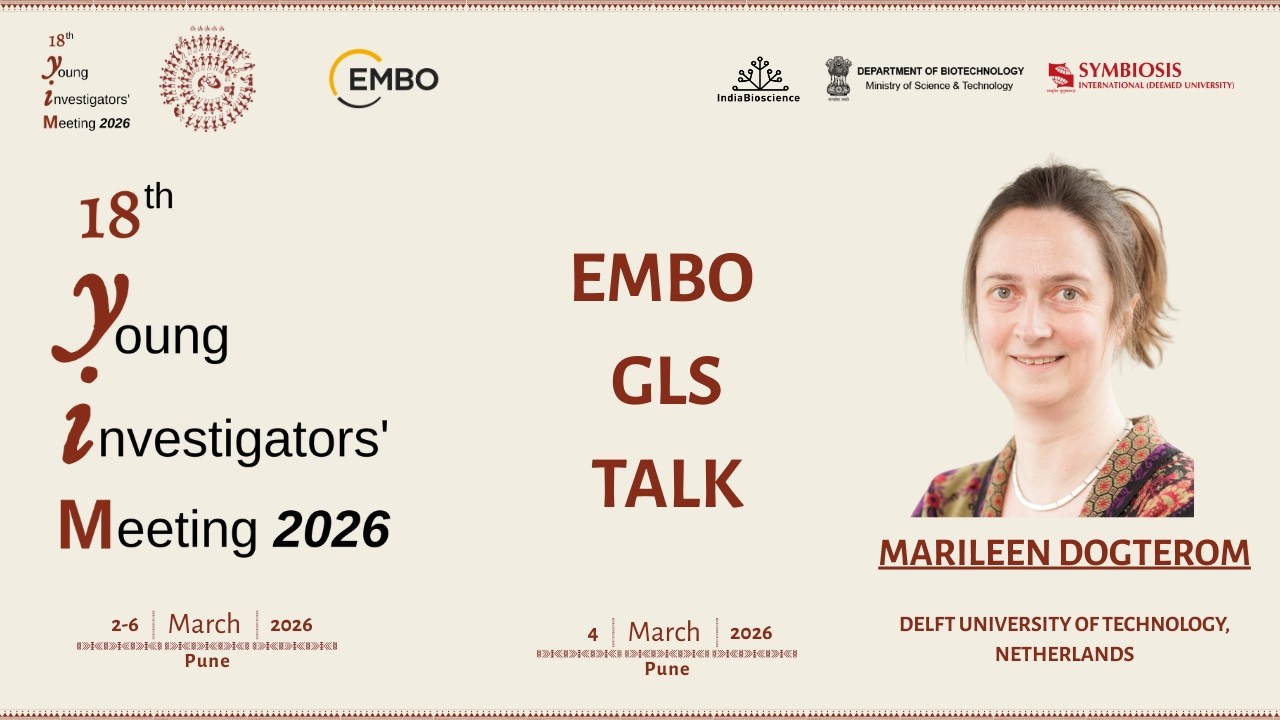 EMBO GLS Talk by Marileen Dogterom at the 18th YIM 2026