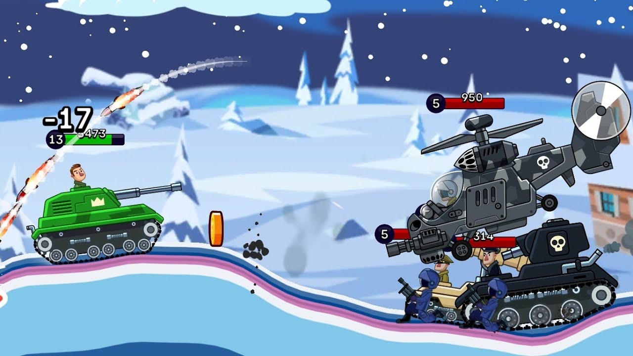 Hills of Steel Titan Tank Level 13 Survive In Winter War