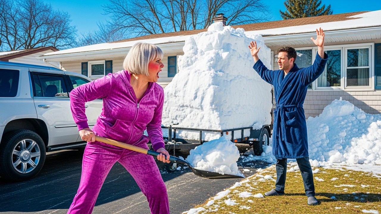 HOA Karen Piled Snow On My Siding, So I Returned It In A Bigger Pile Against Her Front Door