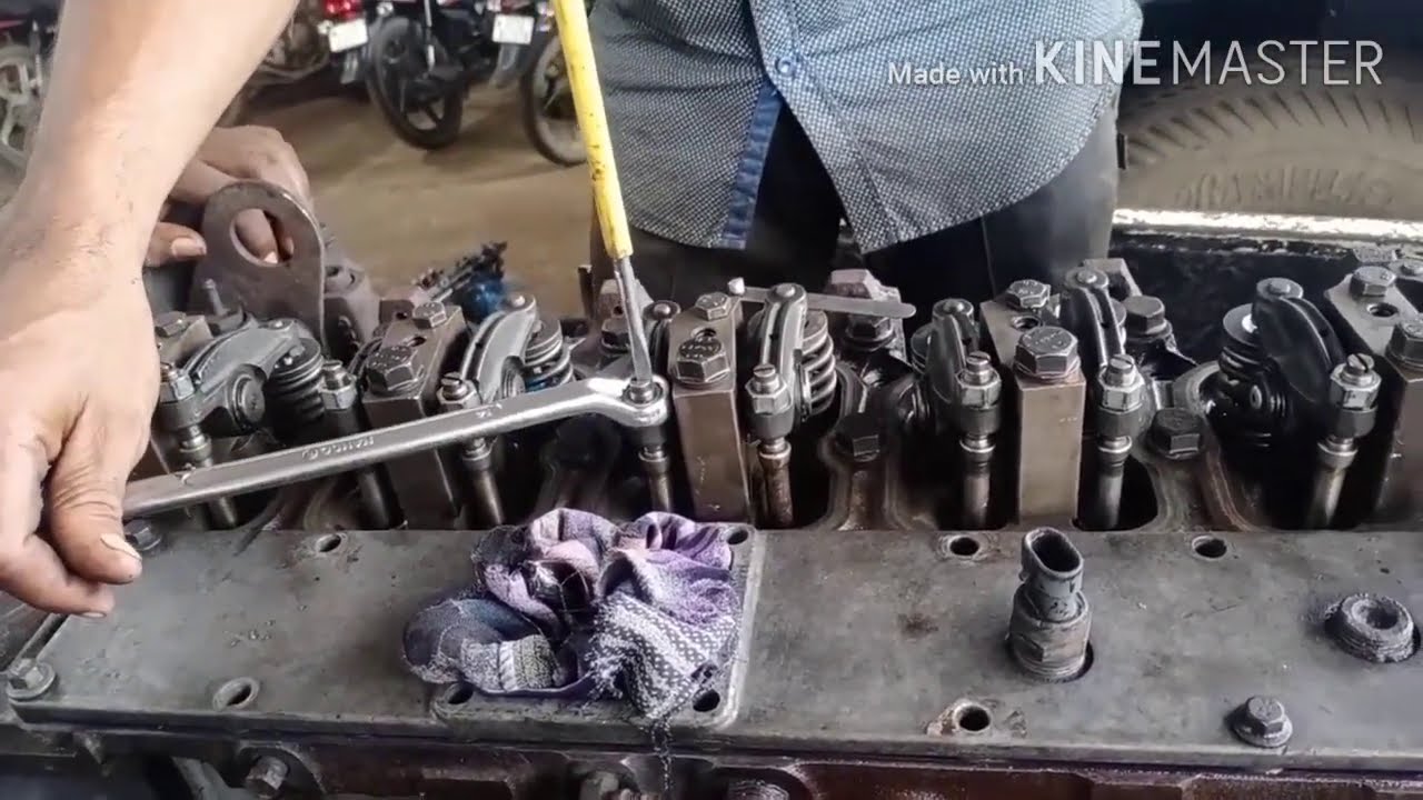 टाइपिट सेटिगं BS 2 इंजन 12 वाल🔥how to Tappet Adjust tata 3516 BS 2 Engine 12 wall