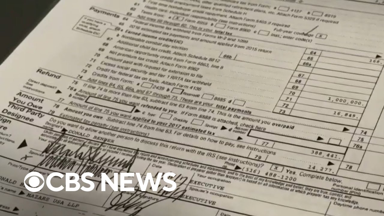House Democrats release Trump's tax returns