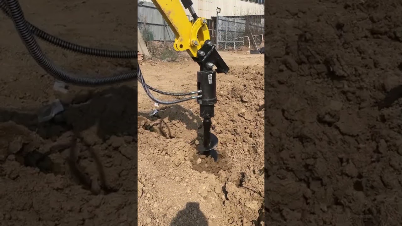 300mm Diameter Auger Drill with Hoses for 1Ton-1.5Ton Mini Excavator