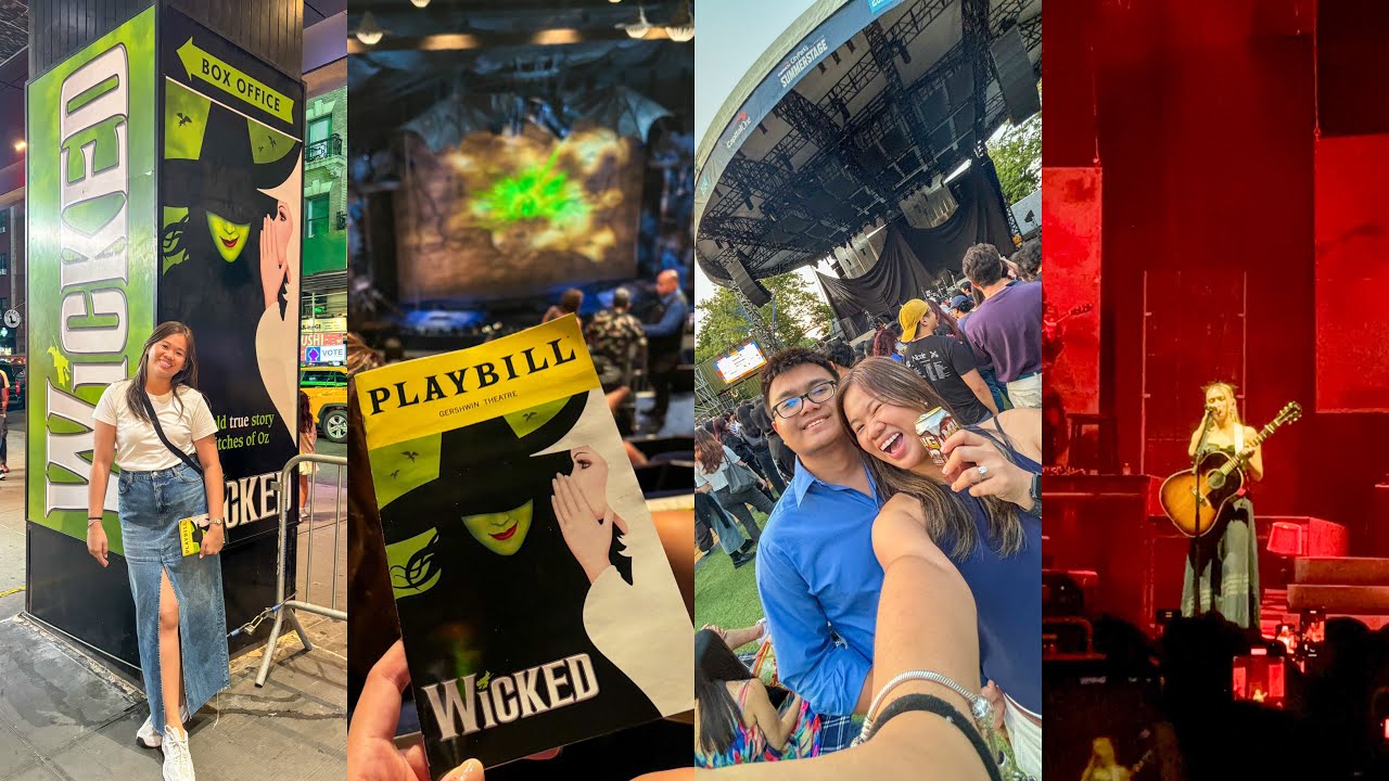 WICKED on Broadway & NIKI in Central Park 🧙🏻‍♀️👸🏼🎭⚡️