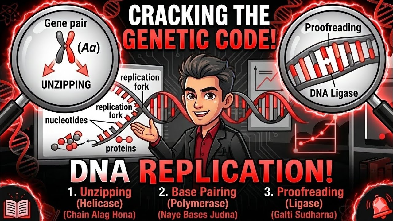 Genetic Code ka Secret: DNA Replication simplified! 🕵️‍♂️🔍