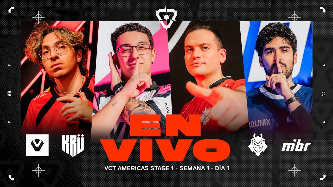 SEN vs KR&Uuml; / G2 vs MIBR &mdash; VCT Americas Stage 1 &mdash; Semana 1 D&iacute;a 1
