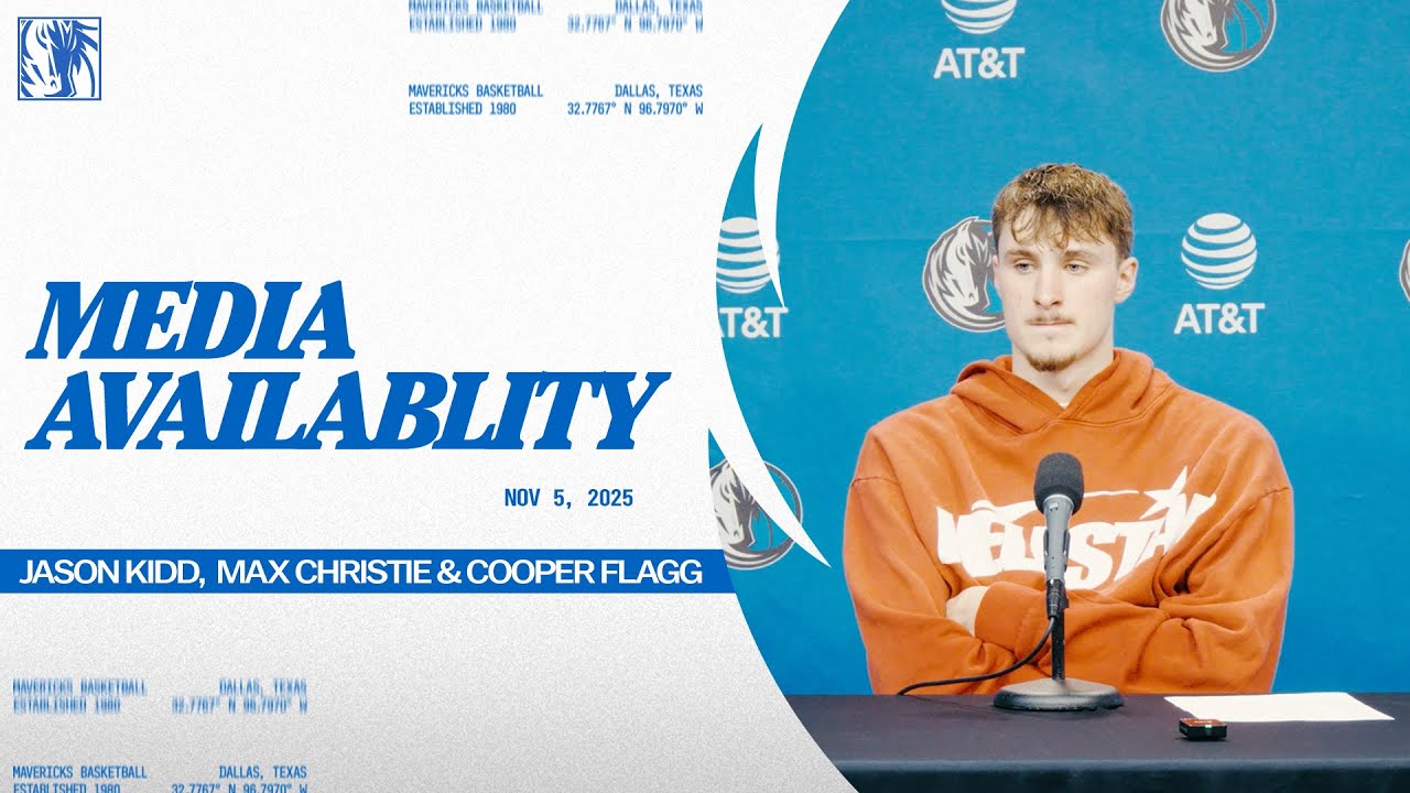Jason Kidd, Max Christie, & Cooper Flagg | Media Availability vs NOP  | 11/05/25