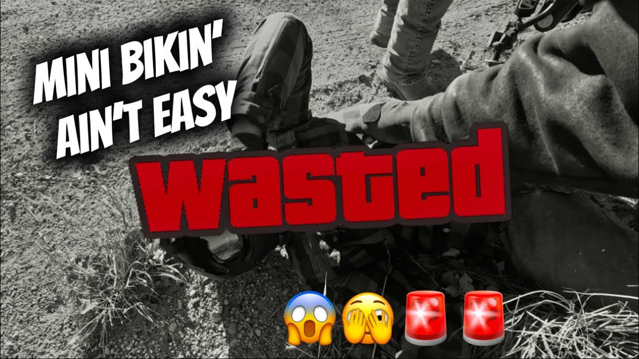 We took our mini bikes trail riding….