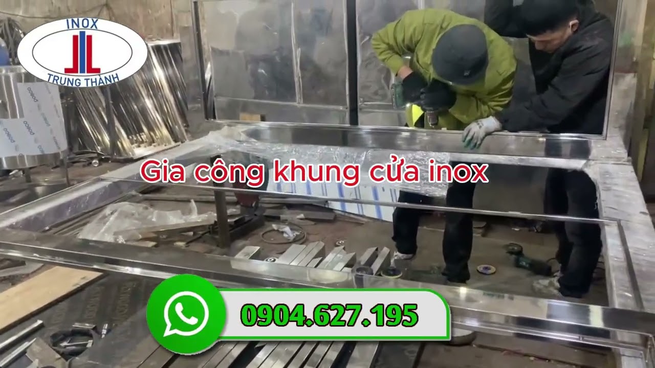 GIA CÔNG KHUNG CỬA INOX THEO YÊU CẦU || INOX TRUNG THÀNH 0904.627.195