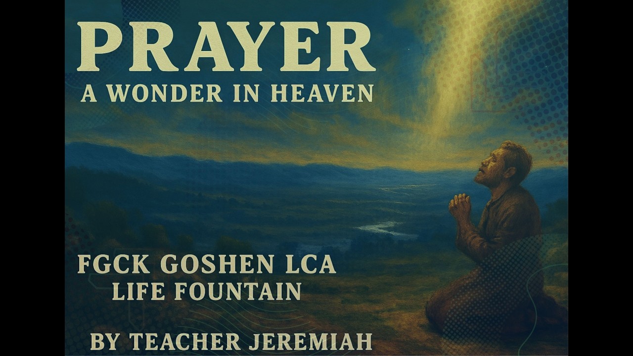 TOPIC; prayer, a wonder in heaven by Teacher Jeremiah