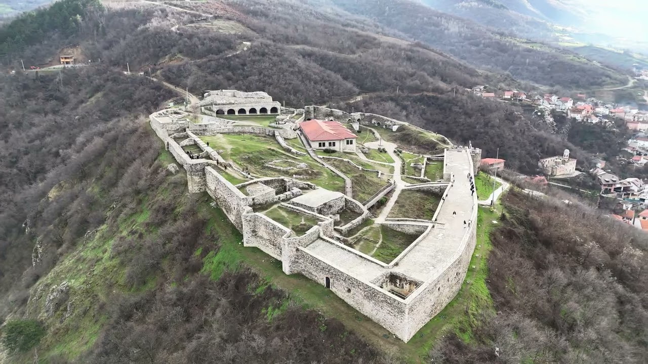 Drone view of Prizreni Castle