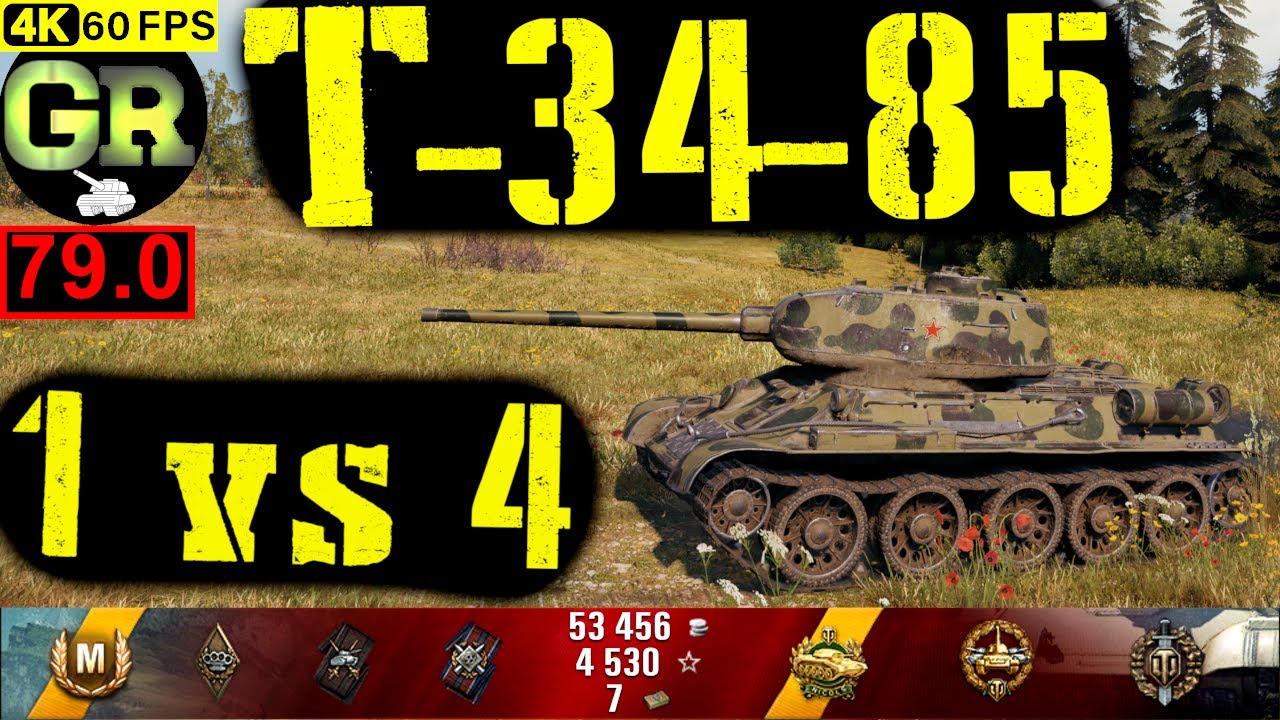 79_World of Tanks T-34-85 WoT Replay - 7 Kills 3.1K DMG(Patch 1.4.0)