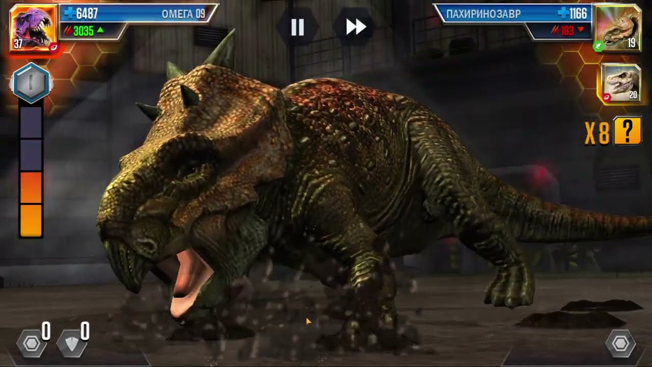 Играем в игру Jurassic World:The Game. Омега 09 vs 10 противников / 92