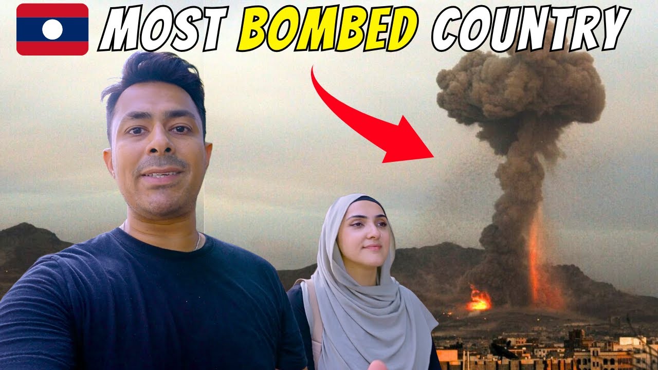 OUR FIRST DAY IN THE MOST BOMBED COUNTRY IN THE WORLD! 🇱🇦 SOUTH EAST ASIA TOUR S5 EP23 IMMY AND TANI