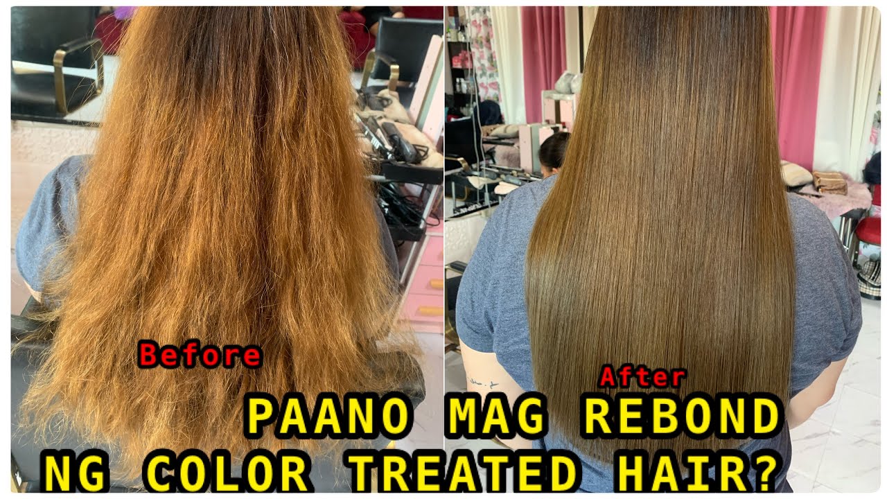 PAANO MAG REBOND NG COLOR TREATED HAIR?