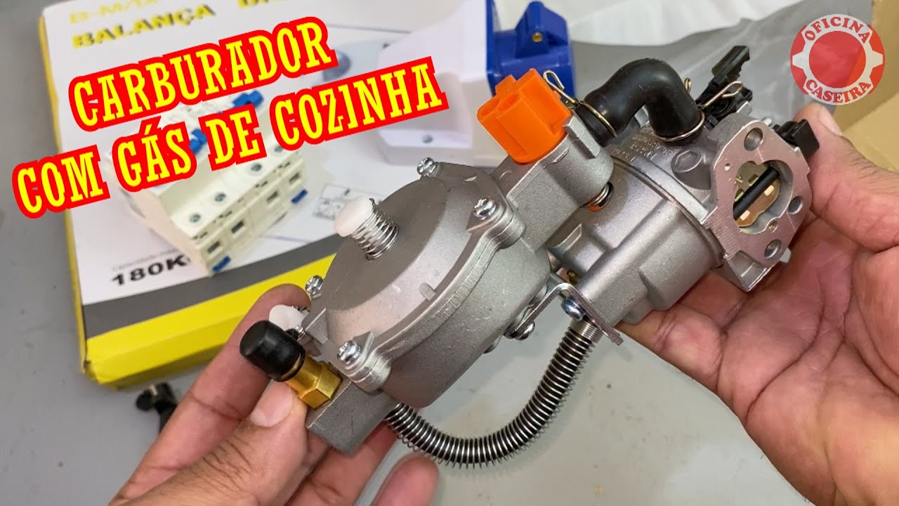 COMPREI UM CARBURADOR A GÁS DE COZINHA E GASOLINA PARA MEU GERADOR DE ENERGIA.