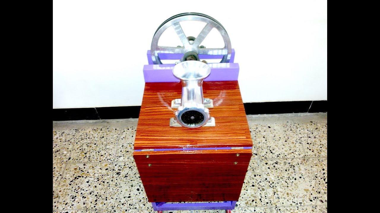 تحوير المفرامة اليدوية الى كهربائية Converting a manual chopper into an electric one