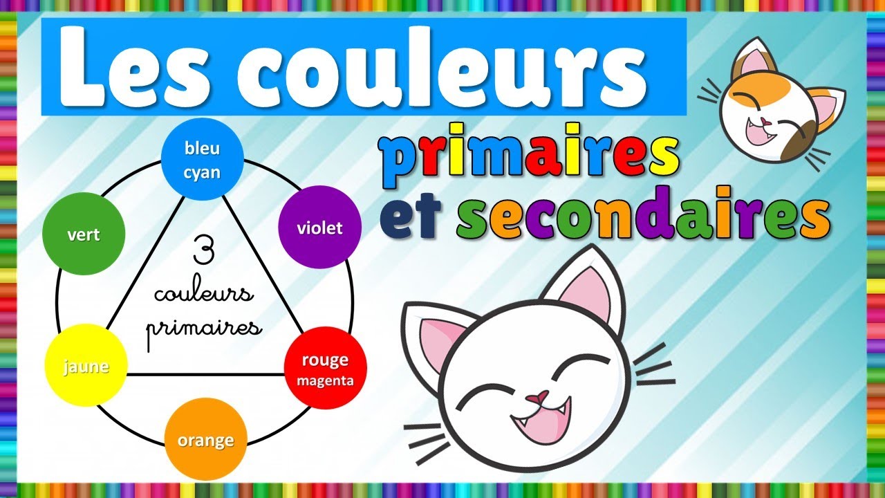 Les couleurs primaires et secondaires || NOUVELLE VERSION