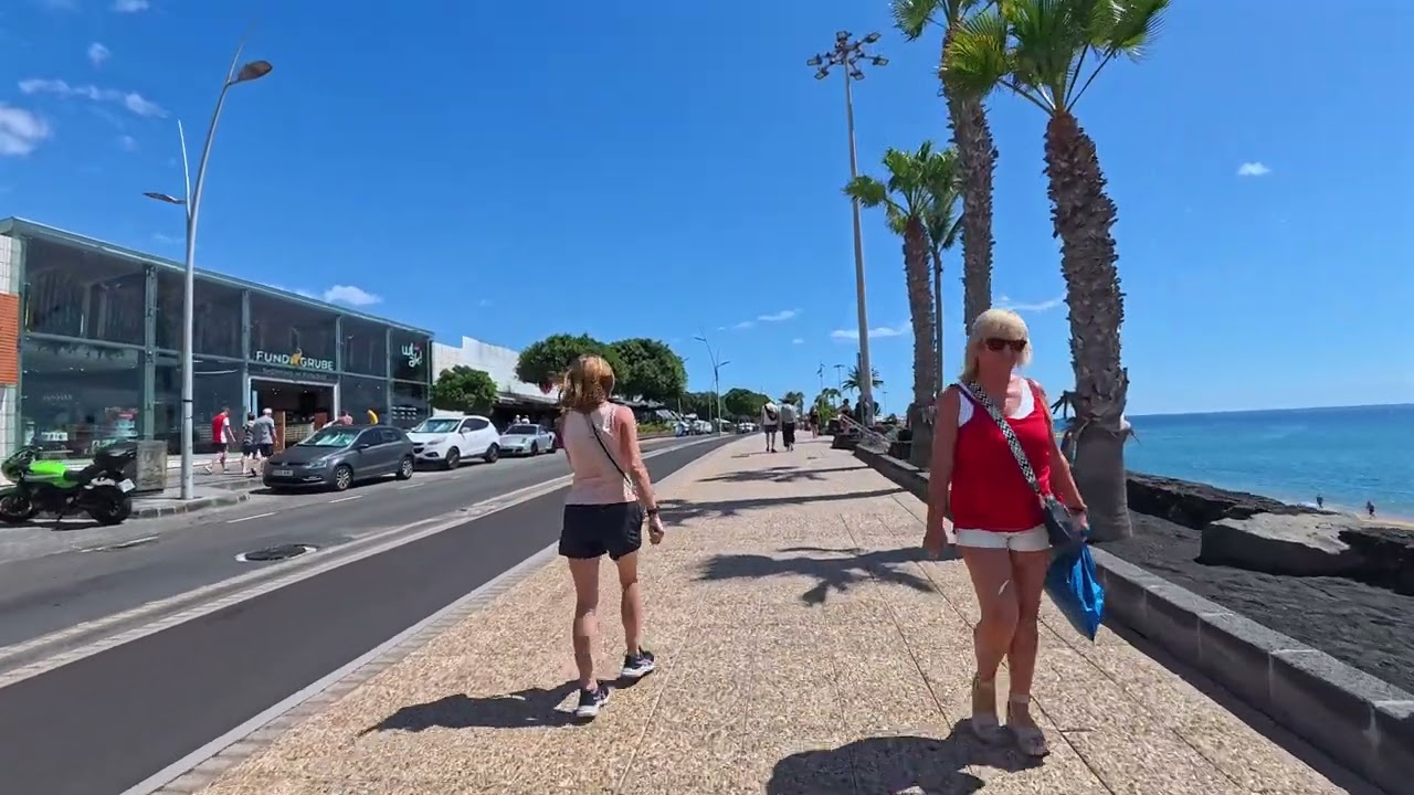 Lanzarote Puerto Del Carmen New Town Walking The Strip September 2024