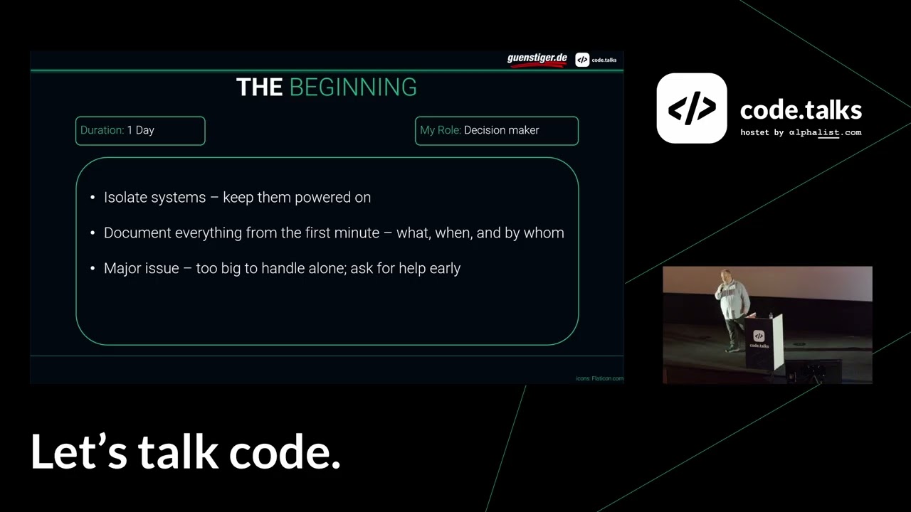 Ransomware, Reality, and Recovery &ndash;The Qilin Attack on guenstiger.de - T. Mallwitz | code.talks 2025