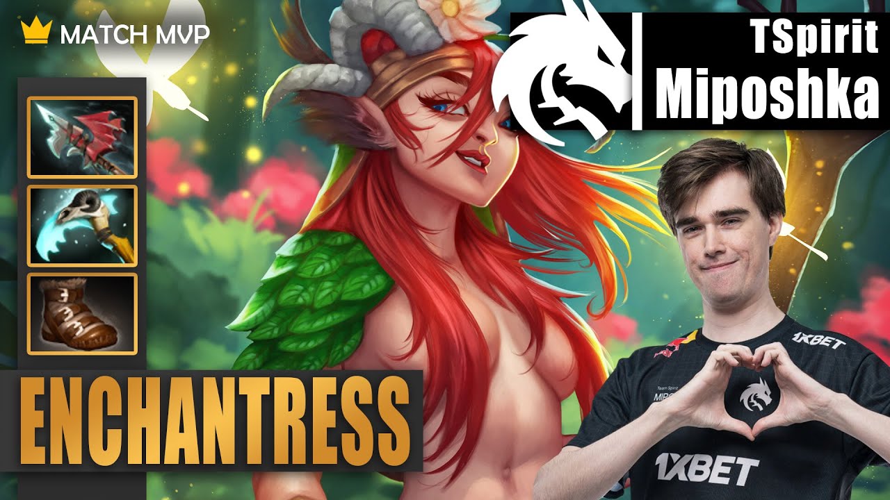 Enchantress Hard Support | TSpirit.Miposhka | HOW TO HELP YOUR CARRY 😏 | 7.34c Gameplay Highlights