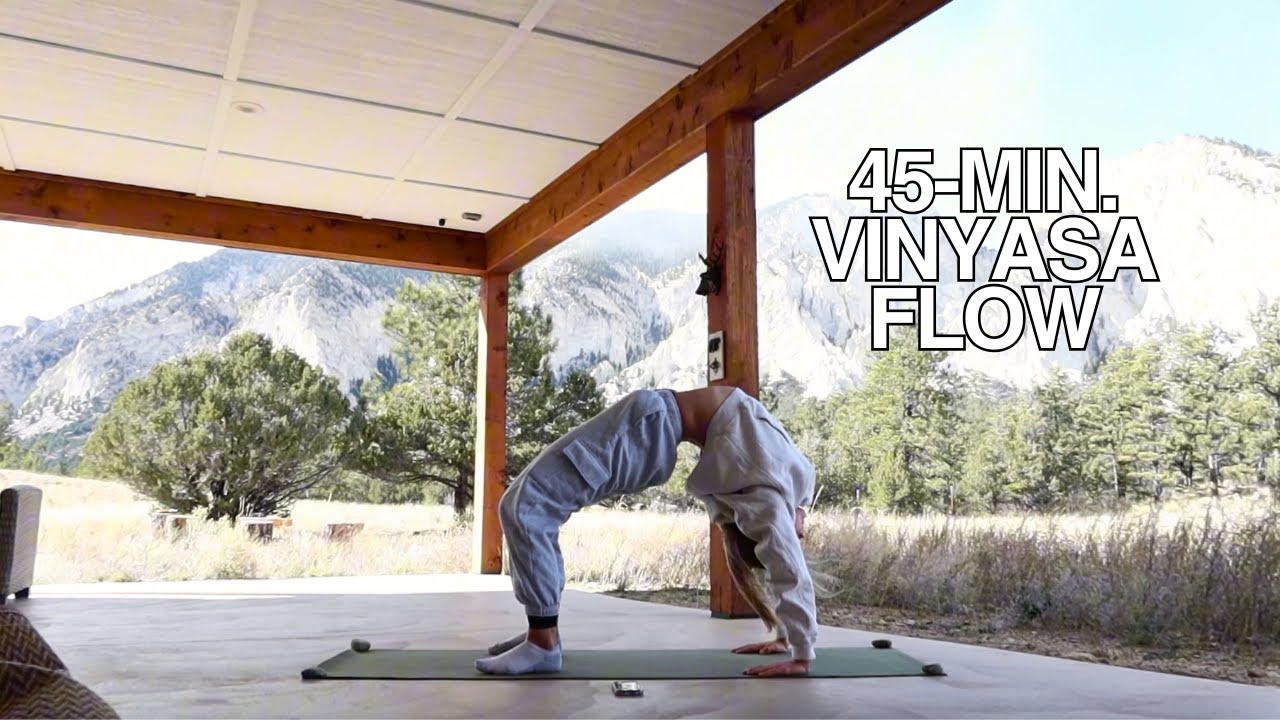 45-Minute Vinyasa Yoga Flow & Meditation - Mindful Daily Movement - Yoga Class