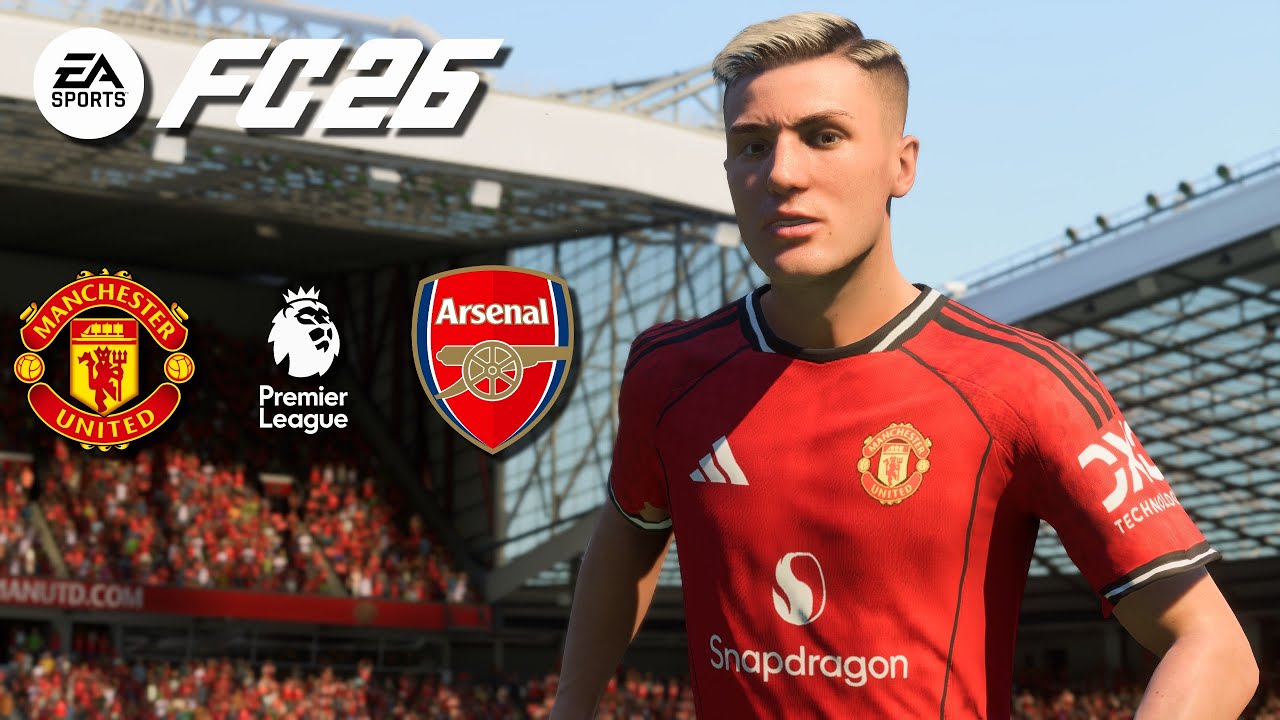 Игровой процесс FC 26 — «Манчестер Юнайтед» против «Арсенала» — Премьер-лига 25/26, тур 1