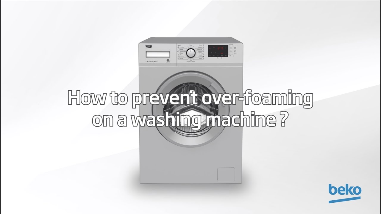 Foam coming out of washing machine? Here is what to check | by Beko