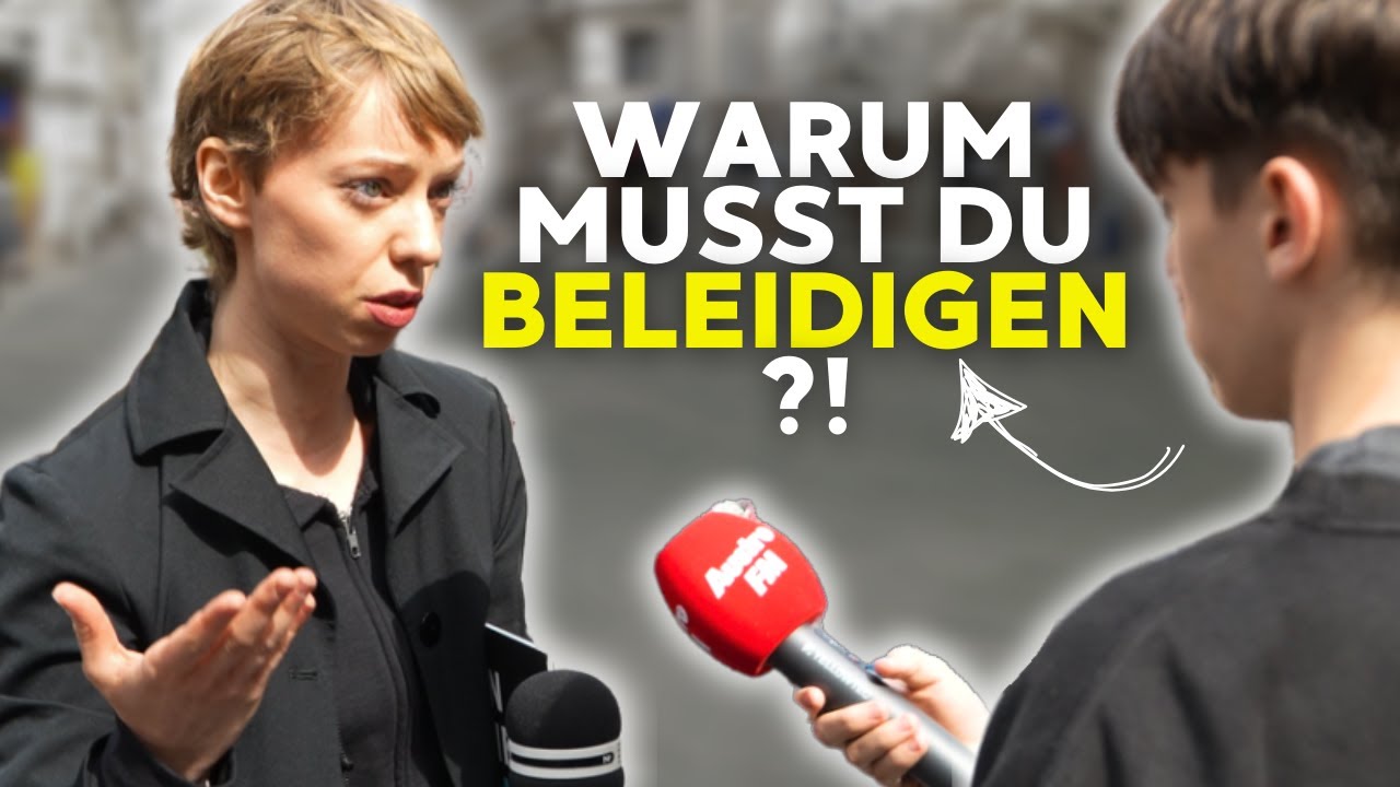 Veganerin wird Konfrontiert - Vorwurfsvolles Interview von Reporter & Studenten