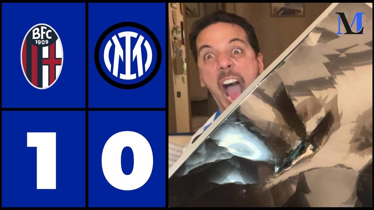 DISTRUGGO LA TELEVISIONE! ERA UN PUNTO D’ORO! COSÌ NON SI PUÒ DIOOOOO! BOLOGNA-INTER 1-0