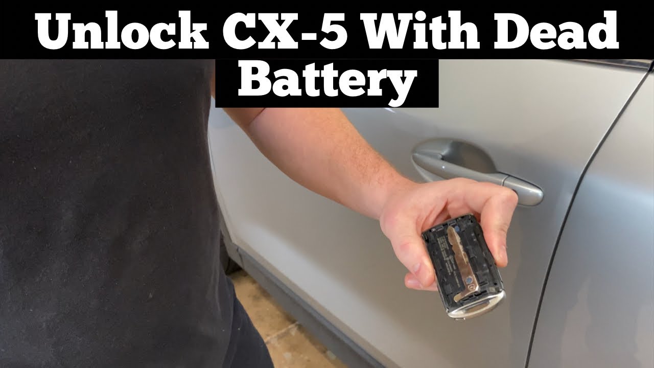 How To Unlock 2020 - 2023 Mazda CX-5 With Dead Battery - Manually Open If Remote Key Fob Won't Work