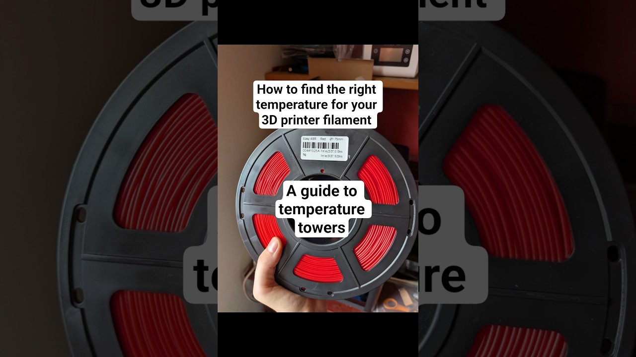 A guide to 3D printer temperature towers #3dprintingtips #3dprintingtutorial #howtoguide