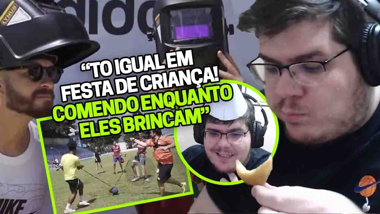 CASIMIRO REAGE: BATTLE ROYALE DO FUTEBOL - LEVOU BOLADA, TÁ FORA | Cortes do Casimito