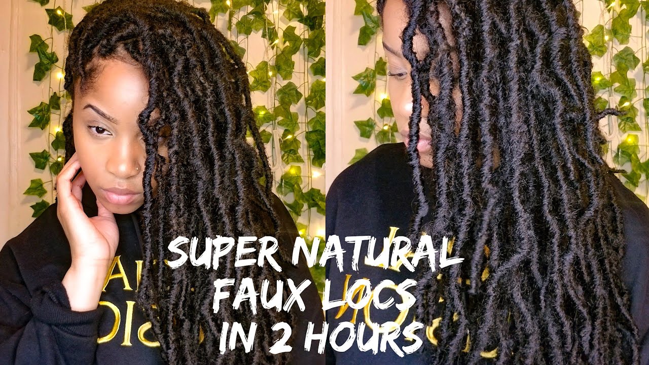 SUPER Natural Faux Locs in 2 Hours! | Bobbi Boss Nu Locs | SharronReneé