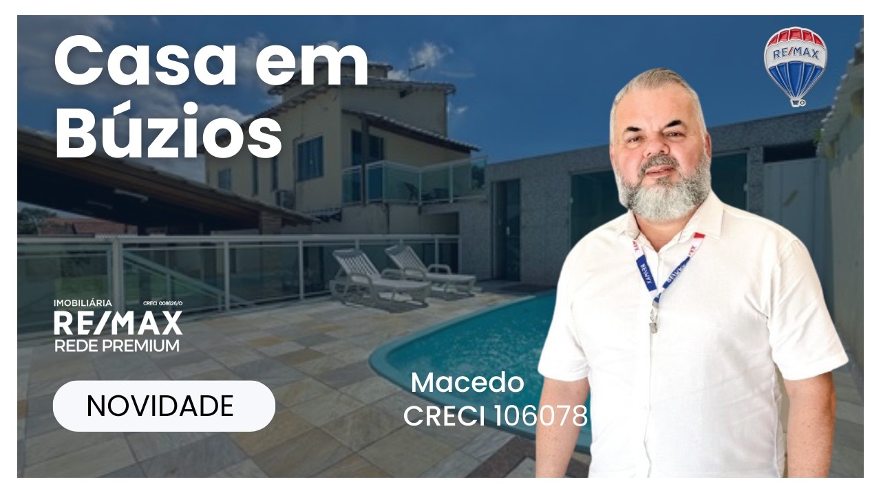 Casa com Piscina à Venda em Búzios | Baía Formosa | Terreno de 600 m² | R$ 750.000