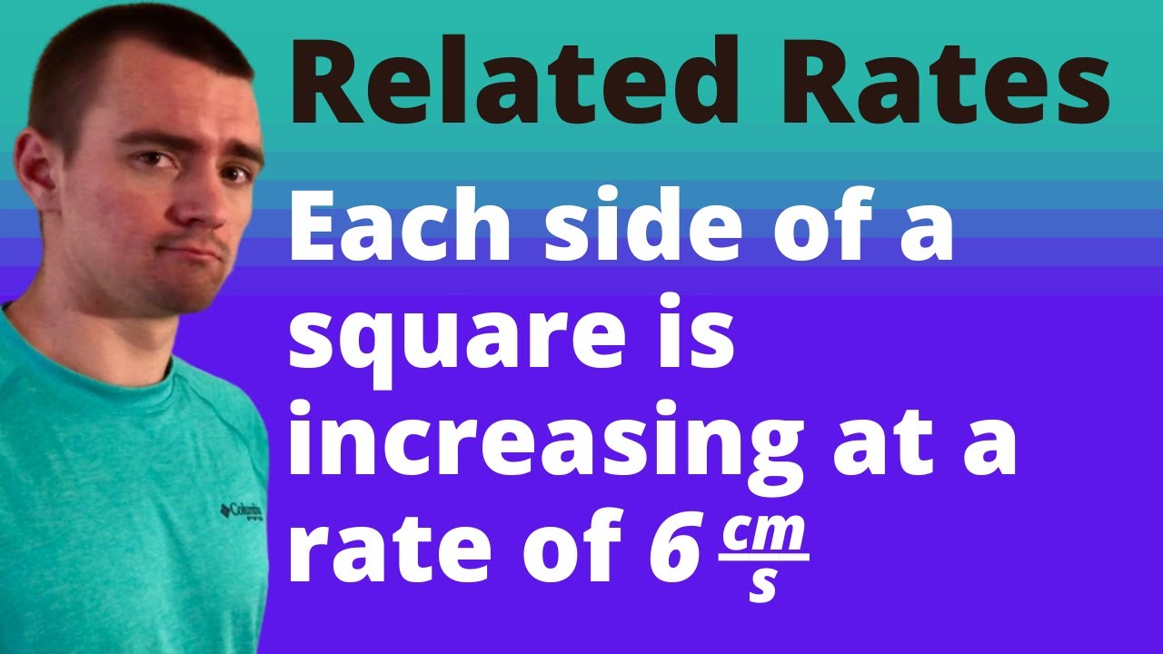 EACH SIDE OF A SQUARE IS INCREASING AT A RATE OF 6 CM/S. AT WHAT RATE IS THE AREA OF THE SQUARE...