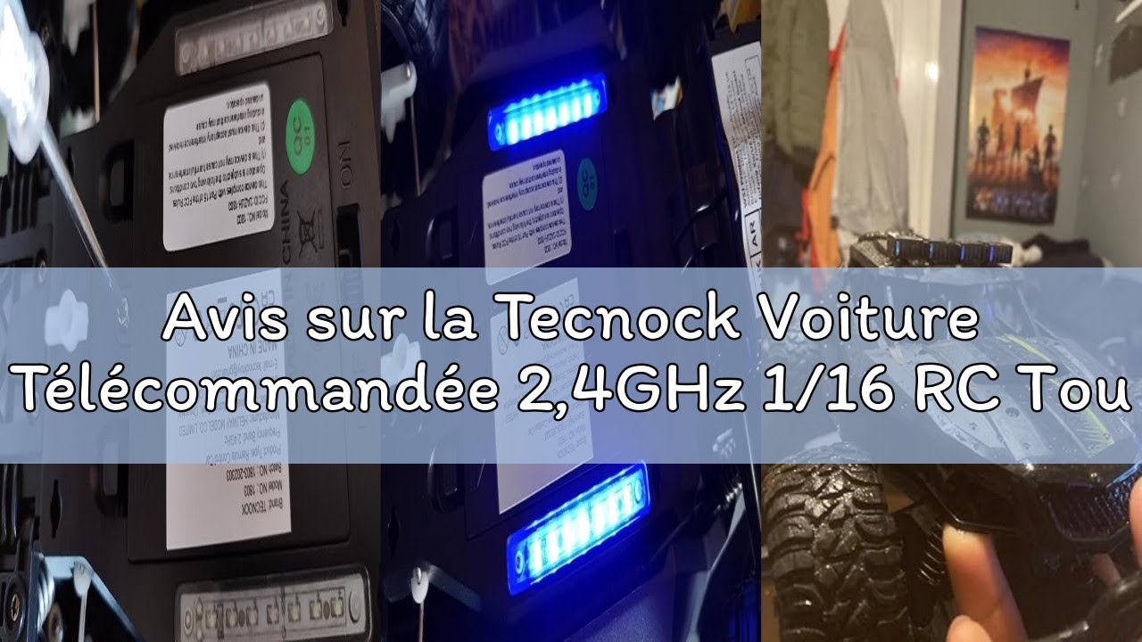 Avis sur la Tecnock Voiture Télécommandée 2,4GHz 1/16 RC Tout-Terrain - Jouet électrique avec 2 Pile