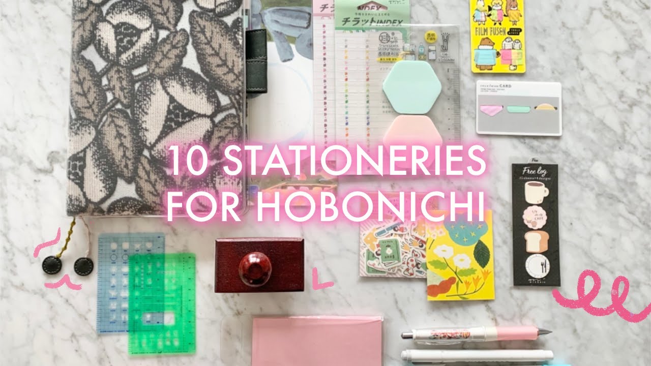TOP 10 STATIONERIES you need for your HOBONICHI PLANNER.