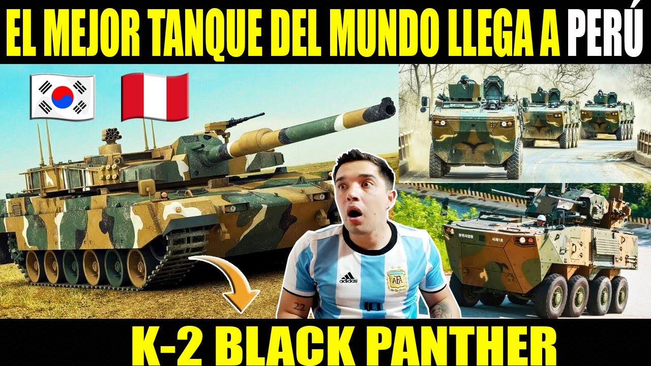 El tanque K-2 Black Panther llega a Perú para REVOLUCIONAR su ejército - REACCION DE ARGENTINO 🇦🇷