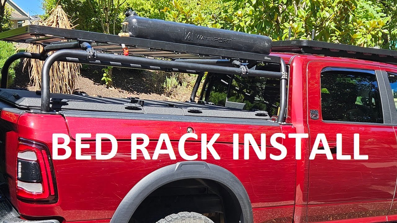 Bed Rack Install Ram Power Wagon with Rambox