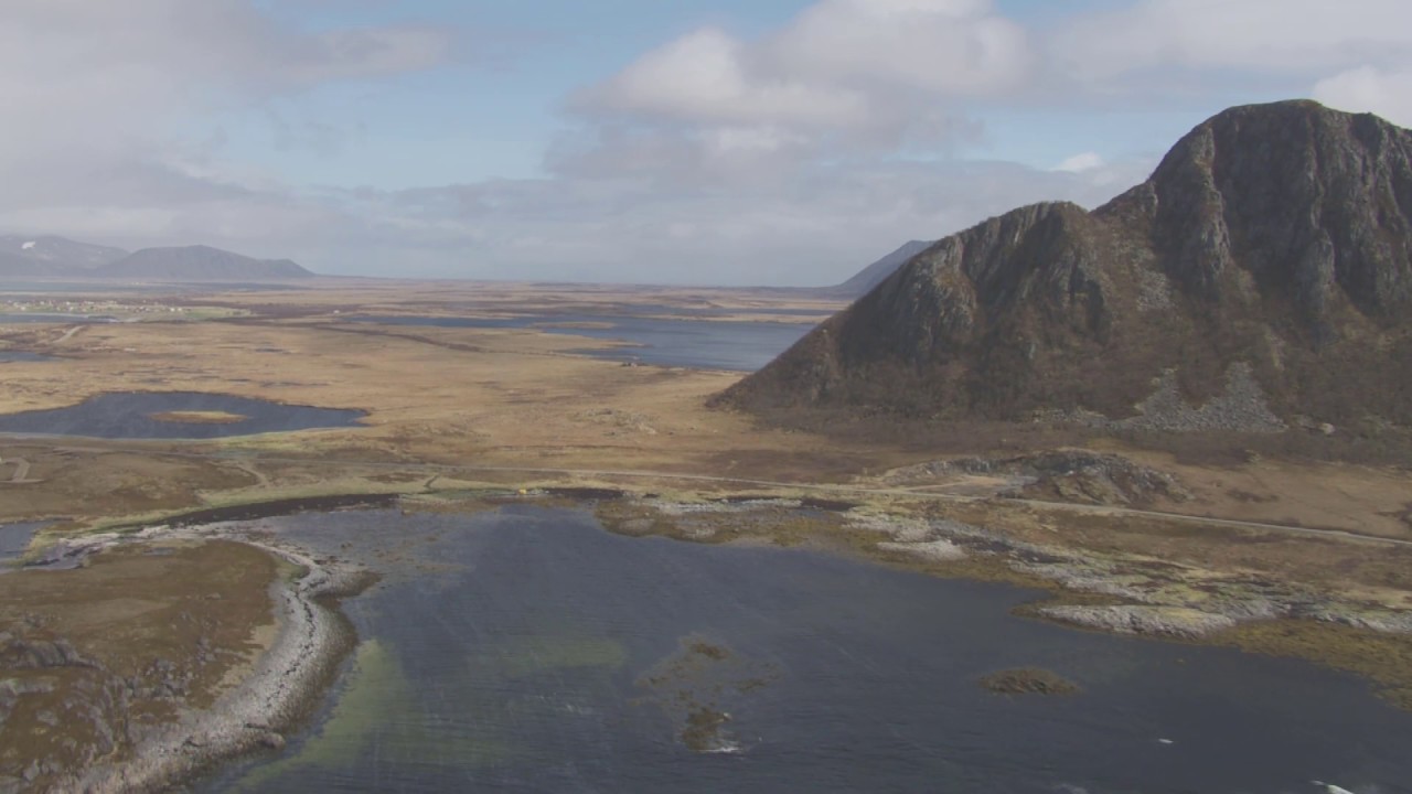 Risøysundet, Andøya, Bjørnskinn, Bø, Skogvoll, Stave - Flying Over Norway
