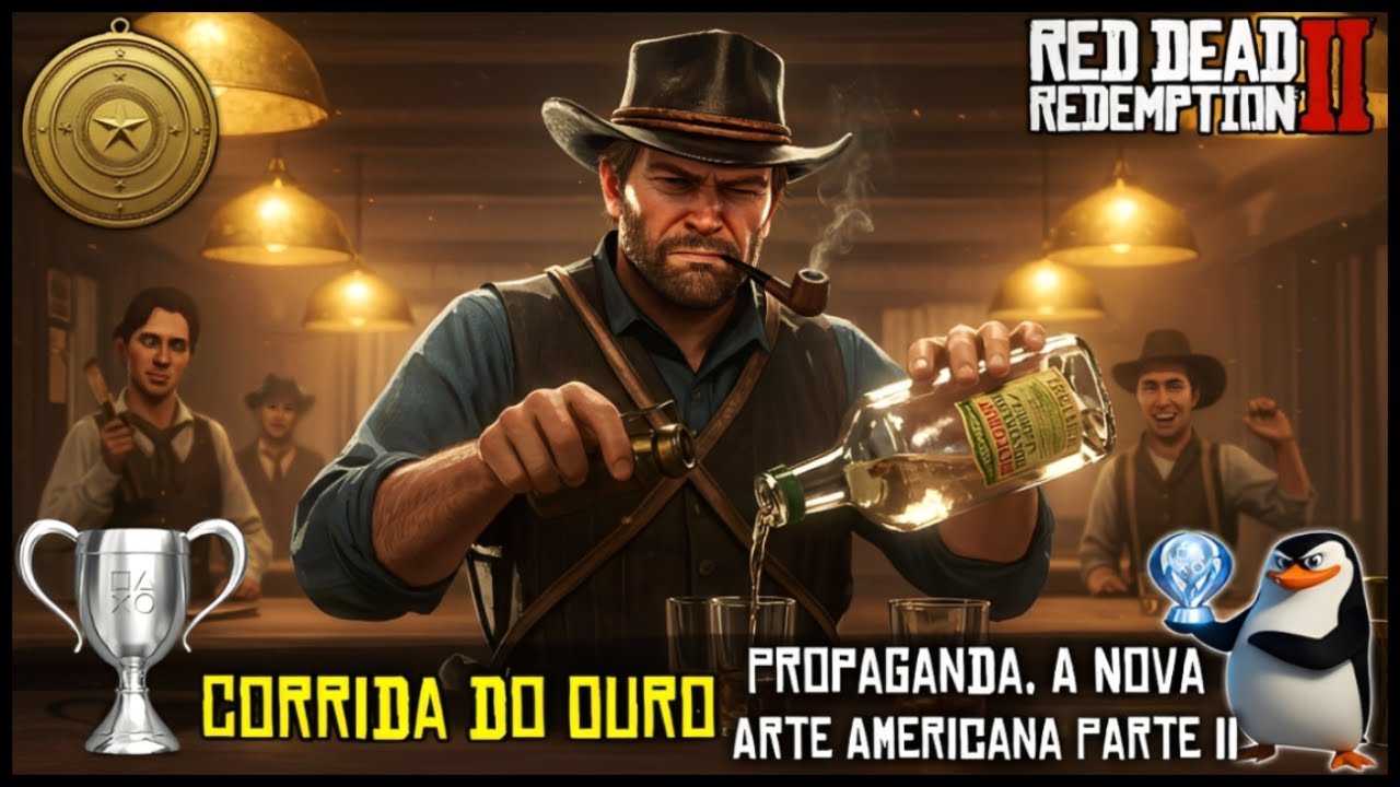 Red Dead Redemption 2: Propaganda, A Nova Arte Americana Parte II  | Troféu Corrida do Ouro