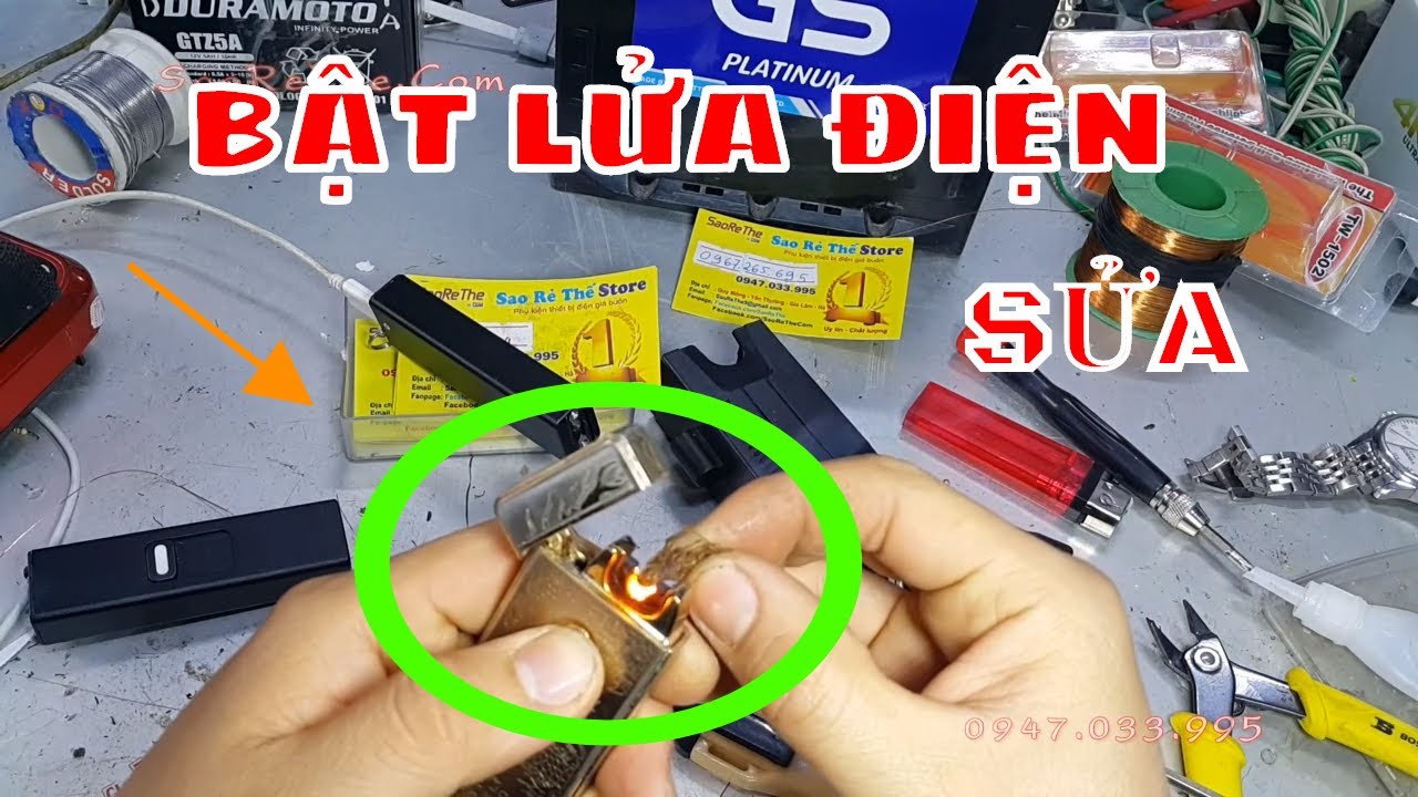 BẬT LỬA ĐIỆN - HÀNG ĐỘC VÀ LẠ  ÍT NGƯỜI BIẾT ĐẾN - CÁCH SỬA