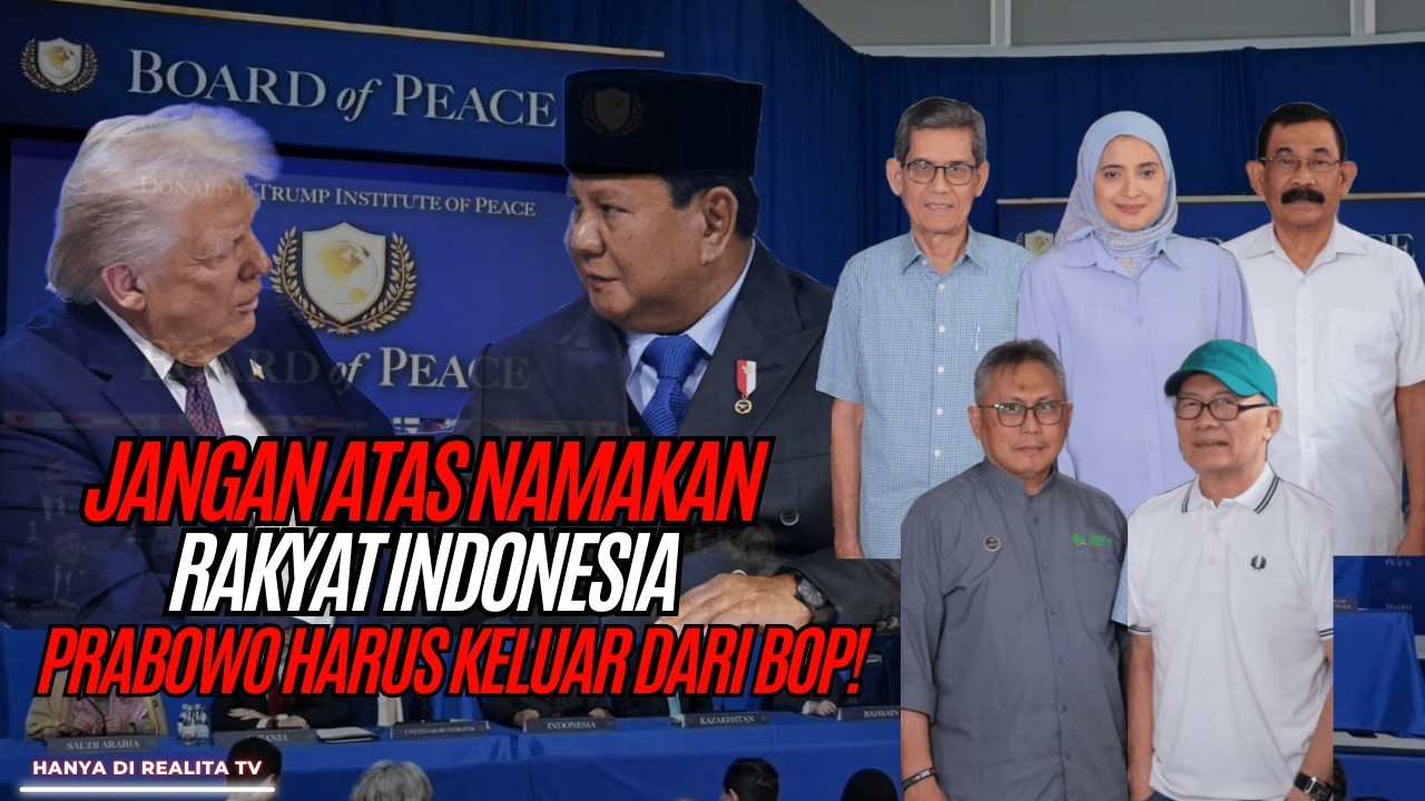 JANGAN ATAS NAMAKAN RAKYAT INDONESIA, PRABOWO HARUS KELUAR DARI BOP!